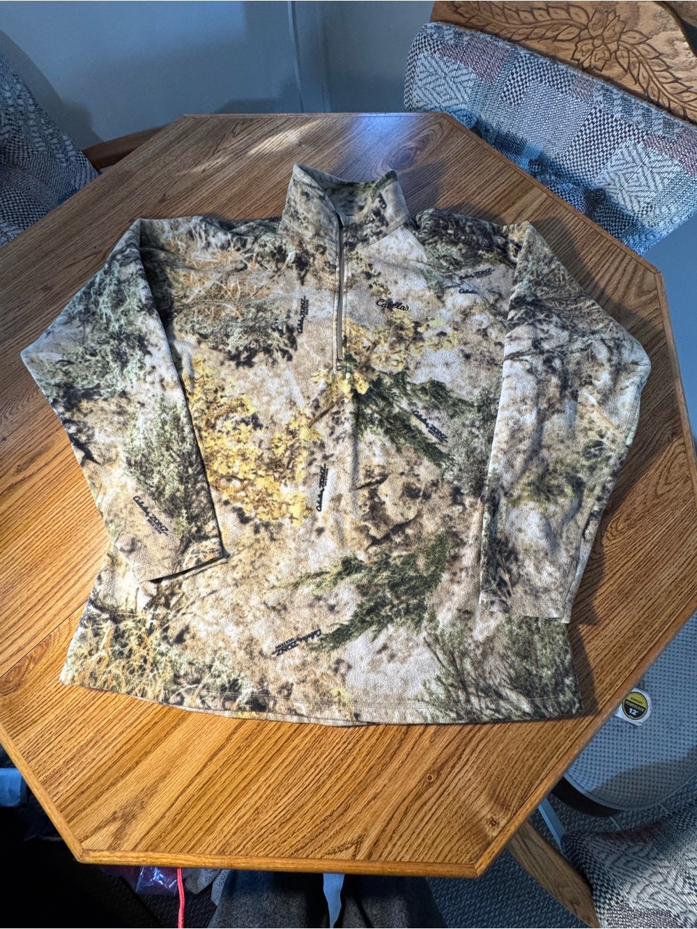 Cabela’s Cabela's microfleece 1/4-zip pullover Zonz Western Woodland Camouflage